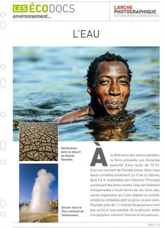 Première page de L’eau